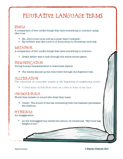 FOCUS_Figurative Language Terms_Handouts