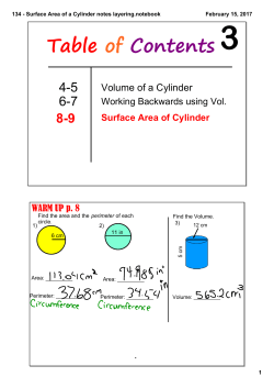 134 - Surface Area of a Cylinder notes layering.notebook