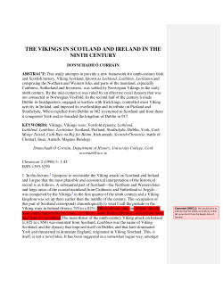 the vikings in scotland and ireland in the ninth century
