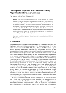 Convergence Properties of a Gradual Learning Algorithm for