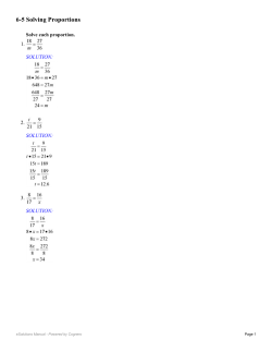 6-5 Solving Proportions - Waukee Community School District Blogs