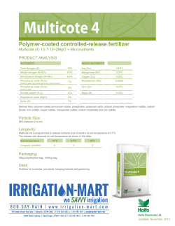 15-7-15 Multicote Extra 4-Month (Plant Agra) - Irrigation-Mart