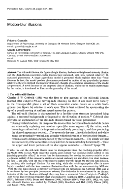 Motion-blur illusions