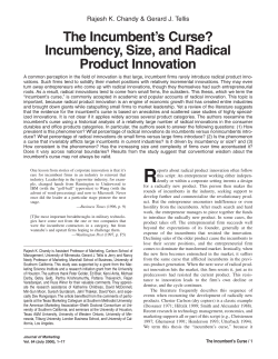 The Incumbent`s Curse? - London Business School