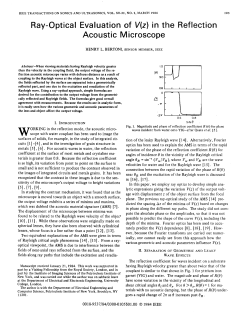 Ray-Optical Evaluation of V(z) in the Reflection