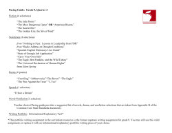 Grade 9 Quarter 2 Pacing Guide