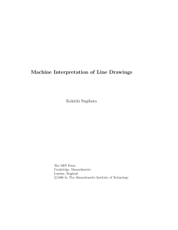 Machine Interpretation of Line Drawings