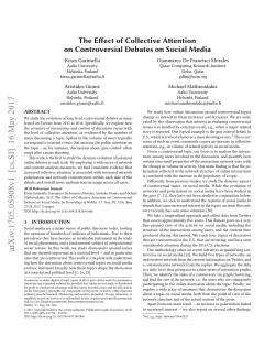 The Effect of Collective Attentionon Controversial