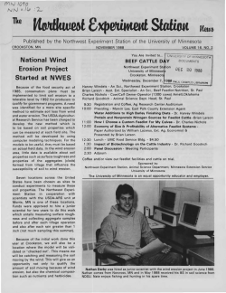National Wind Erosion Project Started at NWES