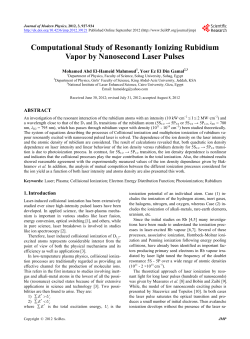 Computational Study of Resonantly Ionizing Rubidium Vapor by