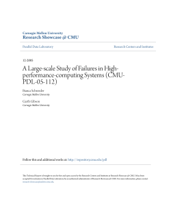 Failures in High-performance-computing Systems