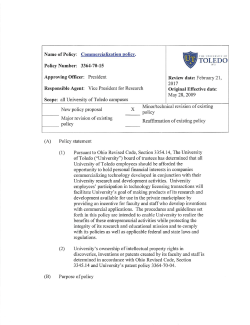 3364-70-15 - University of Toledo