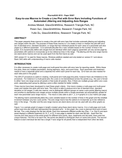 Easy-to-use Macros to Create a Line Plot with Error Bars Including
