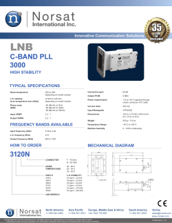 C-BAND PLL 3000 3120N - Norsat International Inc