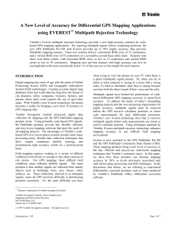 A New Level of Accuracy for Differential GPS Mapping Applications