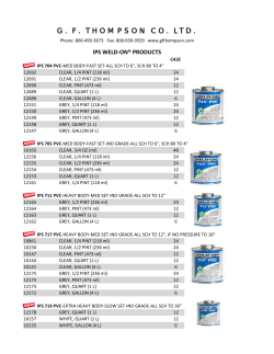 G. F. THOMPSON CO. LTD.