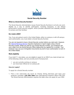 Social Security Number