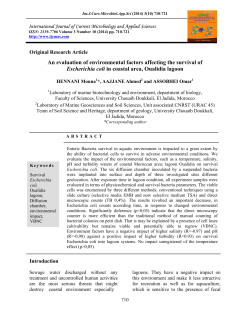 An evaluation of environmental factors affecting the survival of