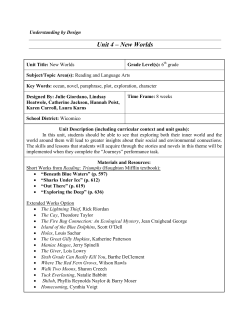 Unit 4 New Worlds - RELA