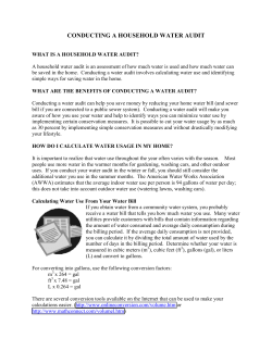 Conducting a Household Water Audit ( file)