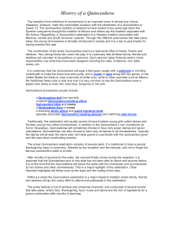 History of a Quincea&ntilde;era