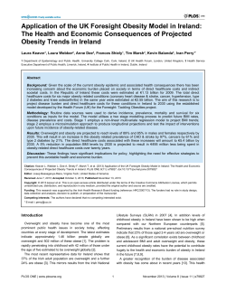 Application of the UK Foresight Obesity Model in Ireland: The Health