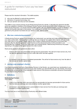 A guide for members if your pay has been
