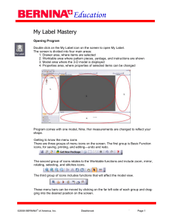 My Label Workbook