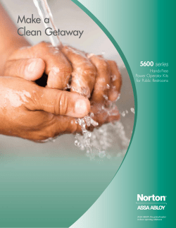 Make a Clean Getaway - Norton Door Controls