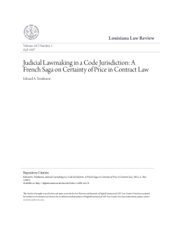 A French Saga on Certainty of Price in Contract Law