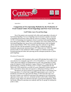 Comparison of Two Spawning Methods for the