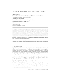 To Fill or not to Fill: The Gas Station Problem.