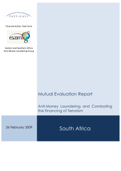 Mutual Evaluation of South Africa