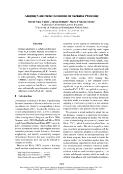 Adapting Coreference Resolution for Narrative