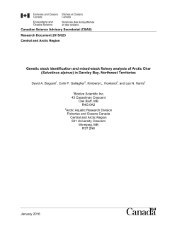 Genetic stock identification and mixed-stock fishery
