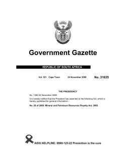 Mineral and Petroleum Resources Royalty Act
