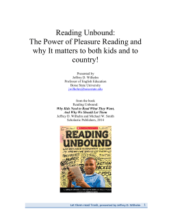, presented by Jeffrey D. Wilhelm