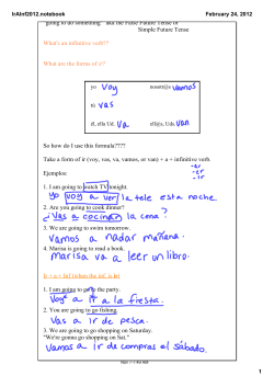 "going to do something" aka the False Future Tense or Simple