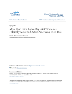 Latter-Day Saint Women as Politically Aware and
