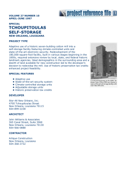 Tchoupitoulas Self-Storage New Orleans Louisiana