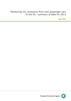 Monitoring CO2 emissions from new passenger cars