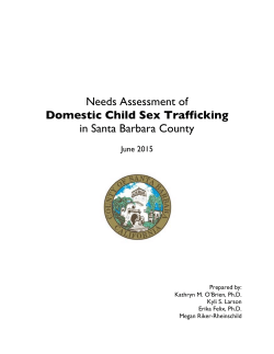 Needs Assessment of Domestic Child Sex Trafficking in Santa