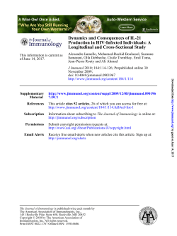 PDF + SI - The Journal of Immunology