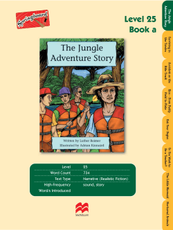 The Jungle Adventure Story Teacher Notes