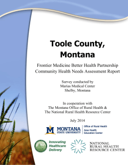 Toole County, Montana - Marias Medical Center