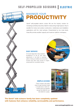 SELF-PROPELLED SCISSORS ELECTRIC