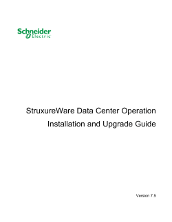 Installing StruxureWare Data Center Operation - DCIM Support