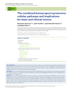 The combined human sperm proteome