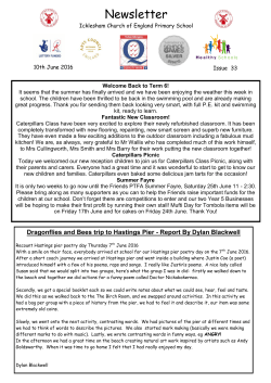 Newsletter - Icklesham Church of England Primary School