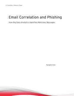 Email Correlation and Phishing